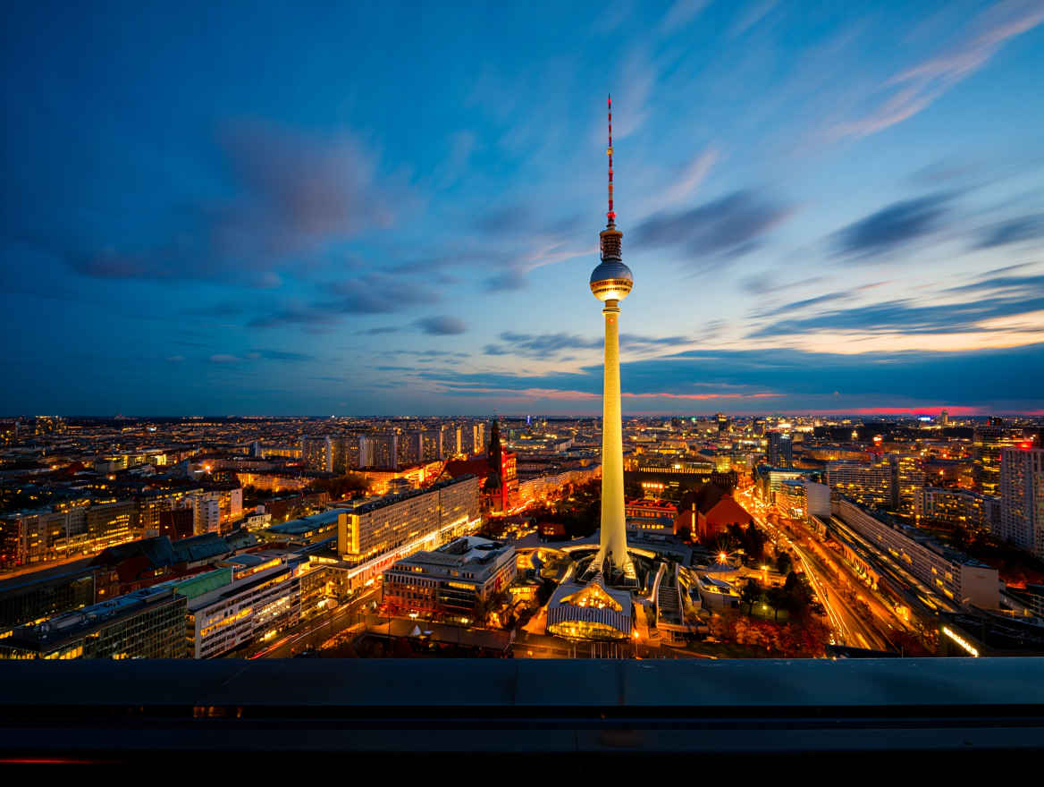 Berliner Skyline mit dem Fernsehturm – Deutschlands pulsierende Hauptstadt