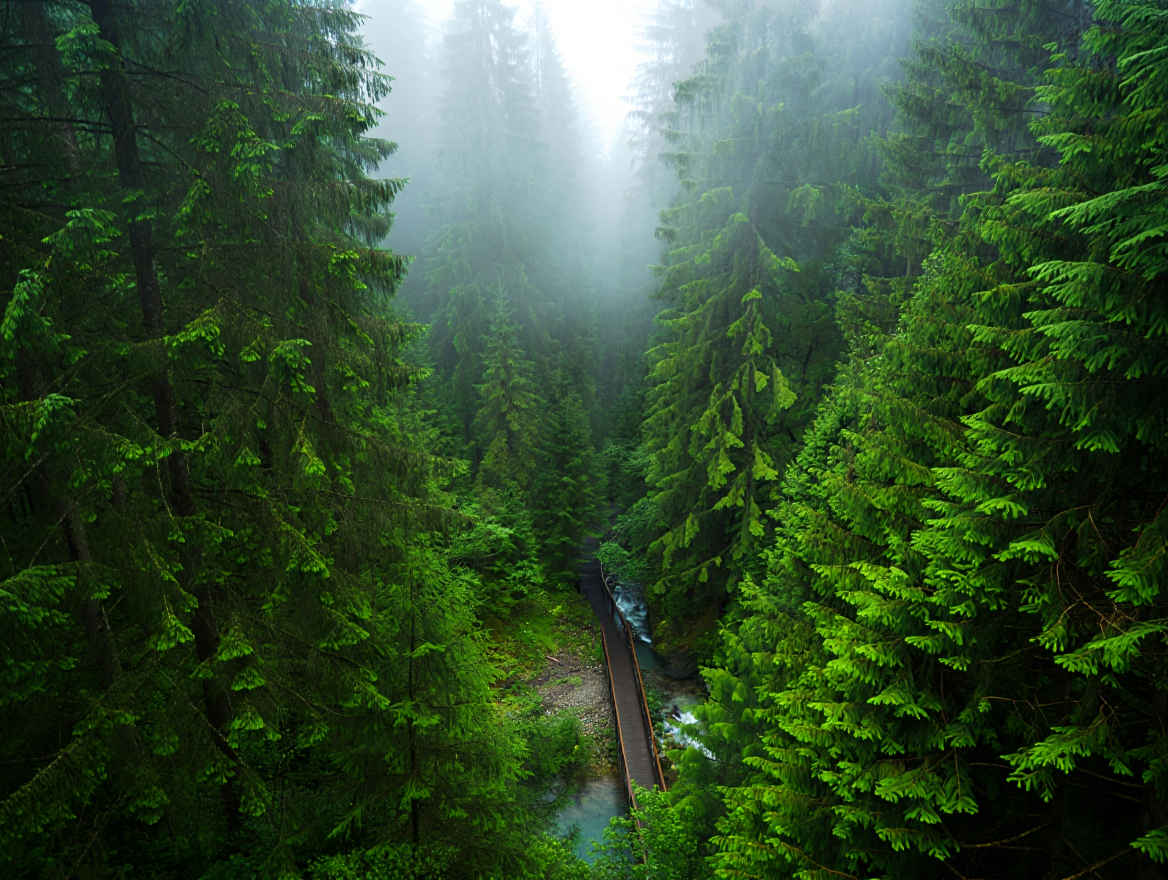 Schwarzwald mit dichtem Tannenwald und romantischen Tälern – Natur pur
